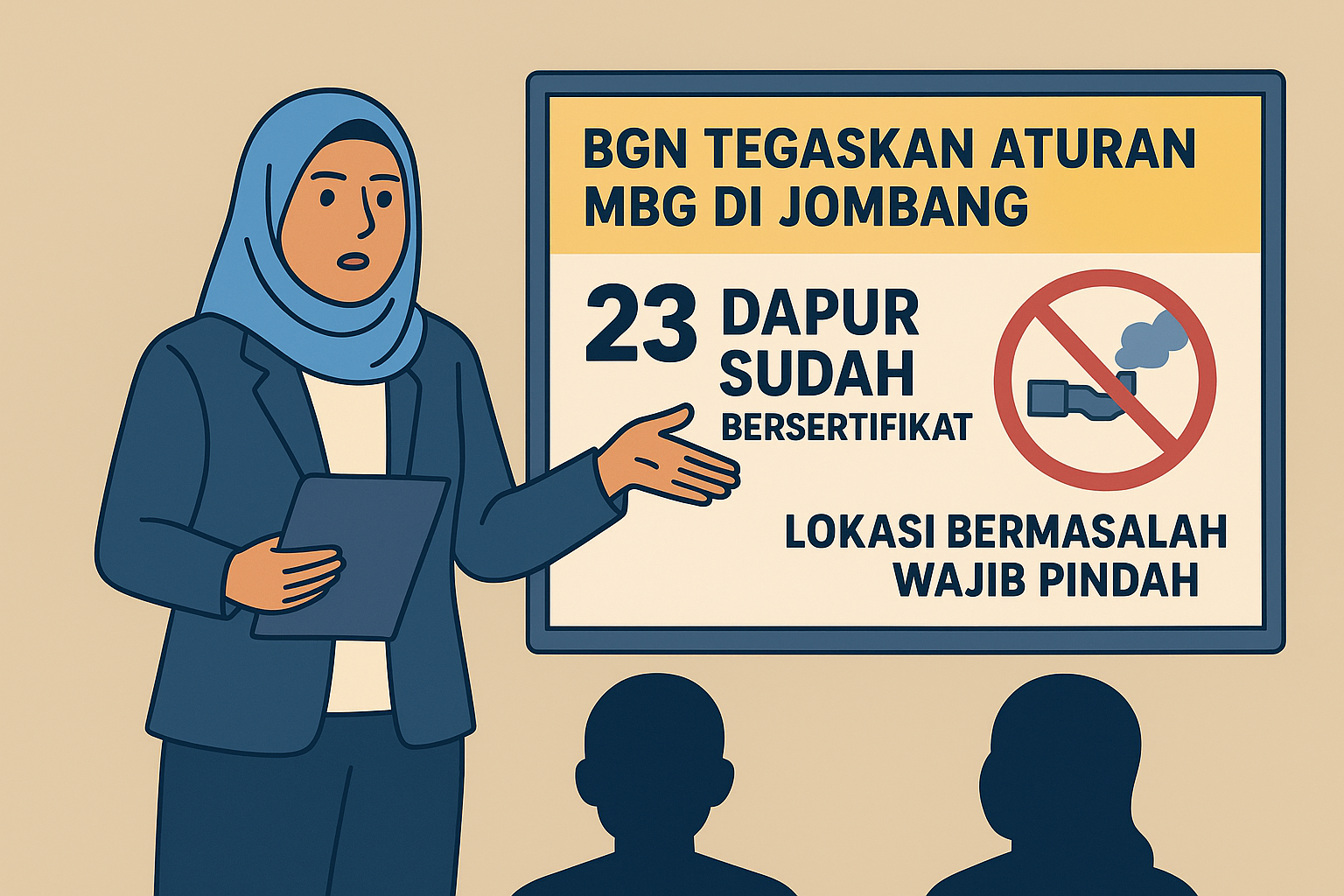 BGN Tegaskan Aturan MBG di Jombang, 23 Dapur Sudah Bersertifikat, Lokasi Tak Layak Harus Dipindah