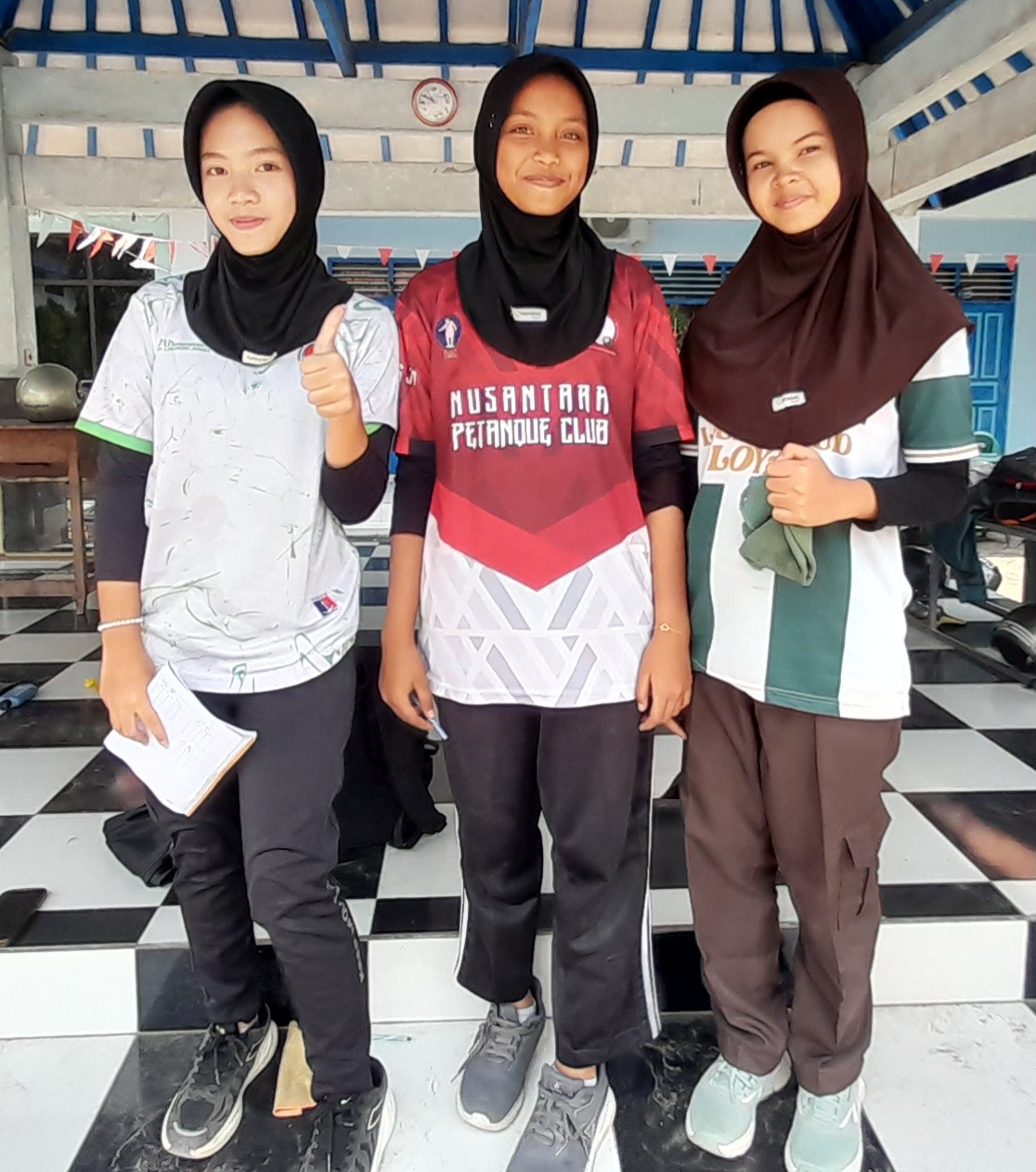 Tiga Srikandi Petanque Angkat Nama Kota Kediri di Ajang Bergengsi