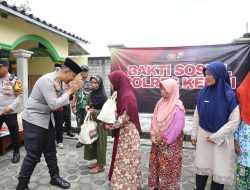 Peduli Warga, Polres Kediri Bangun Sumur Bor dan Salurkan Sembako di Musala Al-Qomar Badas