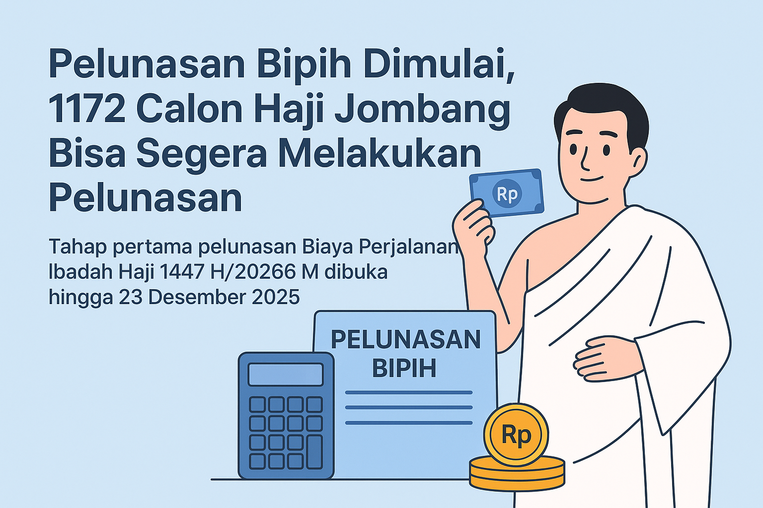 Masa Pelunasan Bipih Dimulai, 1.172 Calon Haji Jombang Bersiap Selesaikan Pembayaran