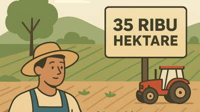 Lahan Pertanian Jombang Mengalami Koreksi, Penyusutan Terjadi karena Pembaruan Basis Data