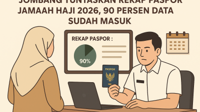 Rekap Paspor Haji 2026 di Jombang Capai 90 Persen, Kemenag Intensifkan Persiapan
