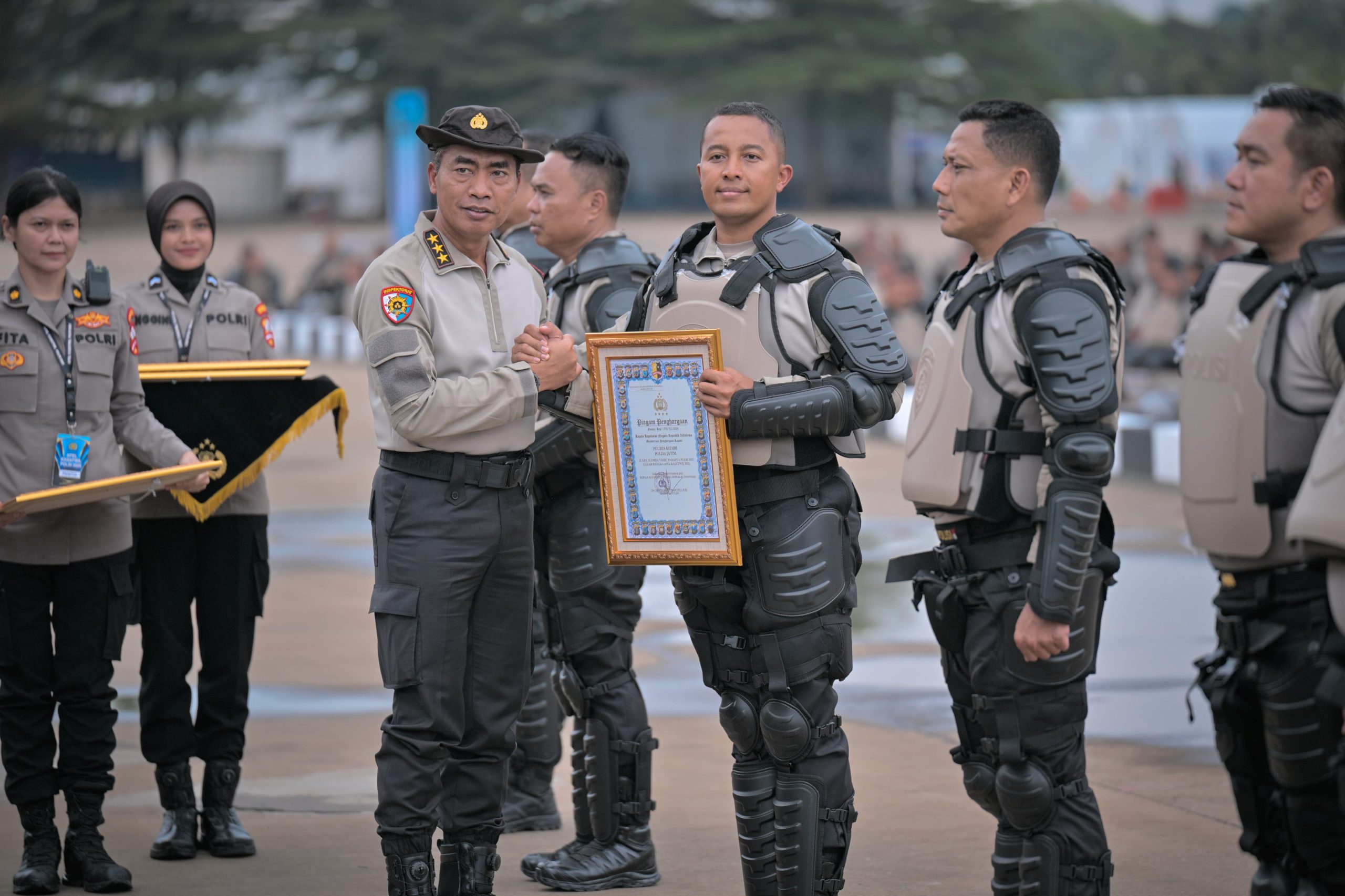 Polres Kediri Raih Penghargaan Kapolri, Tempati Peringkat Tiga Lomba Video Pamapta 2025