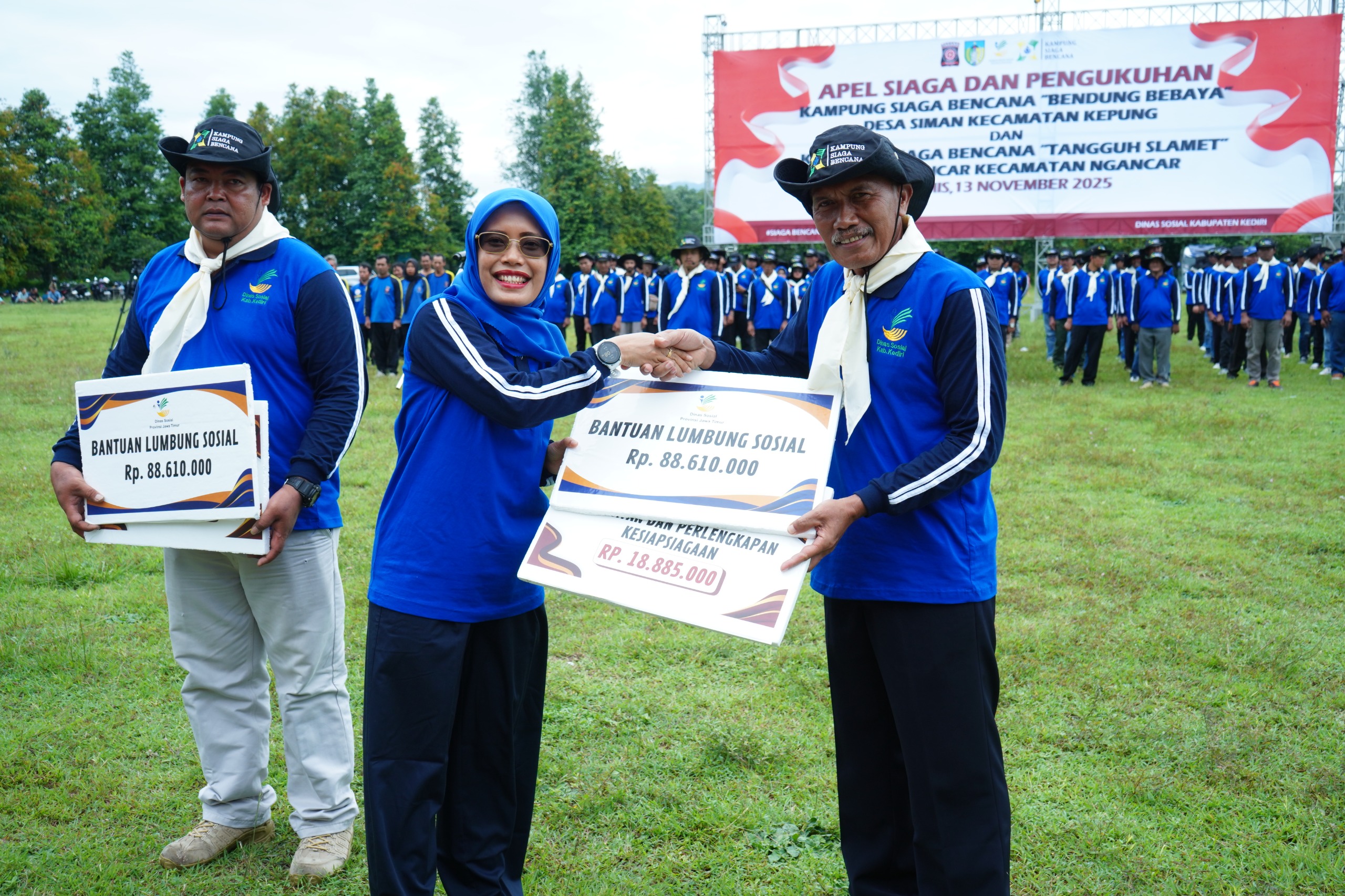 Pemkab Kediri Kukuhkan Dua Kampung Siaga Bencana