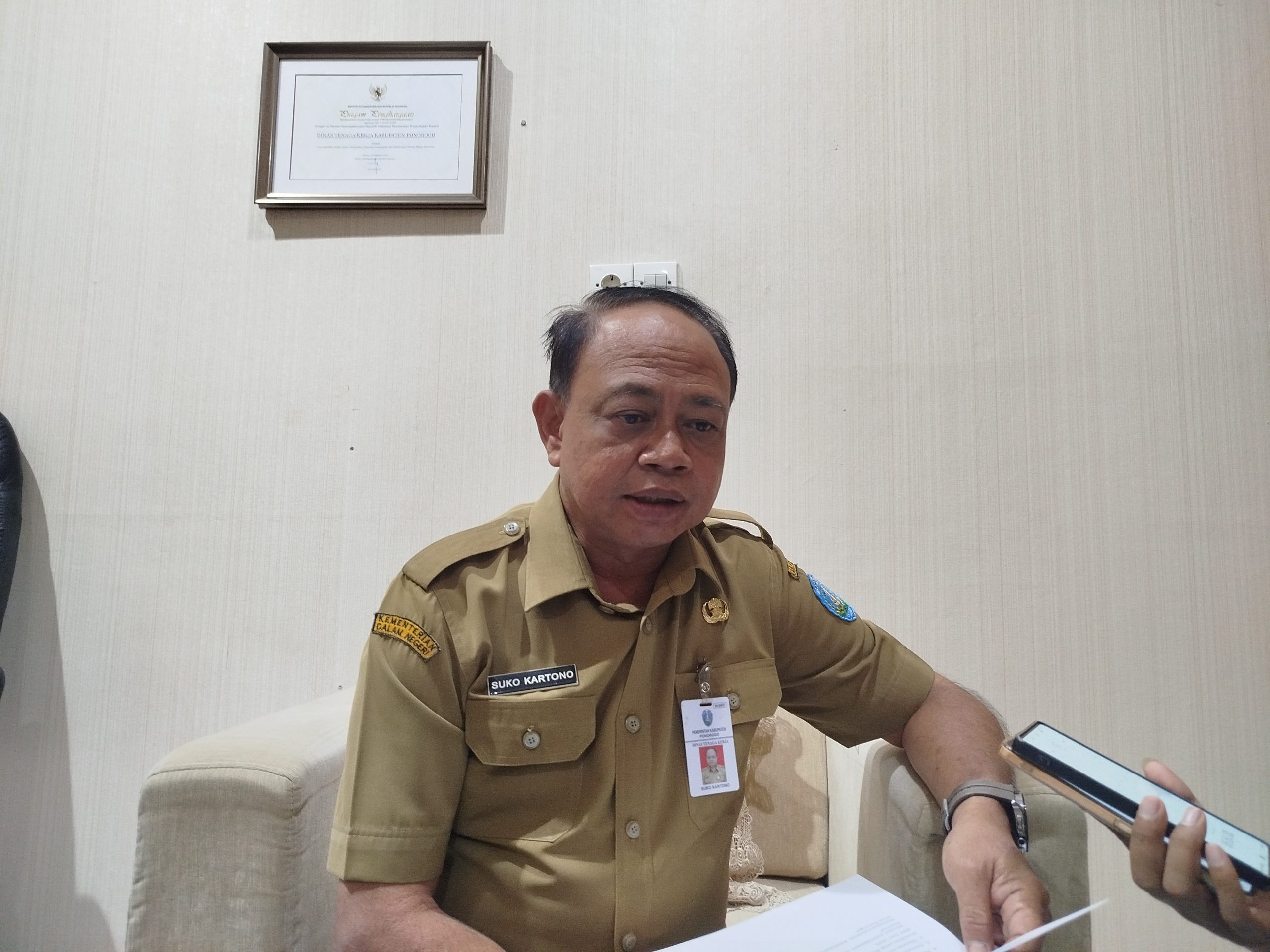 UMK Ponorogo 2025 Naik 7,5 Persen, Disnakertrans Masih Menunggu Pembahasan untuk 2026