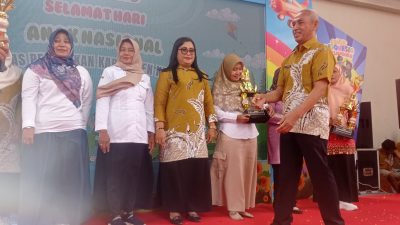 Puncak Hari Anak Nasional Kabupaten Kediri Meriah, 1.200 Anak Padati Area SLG