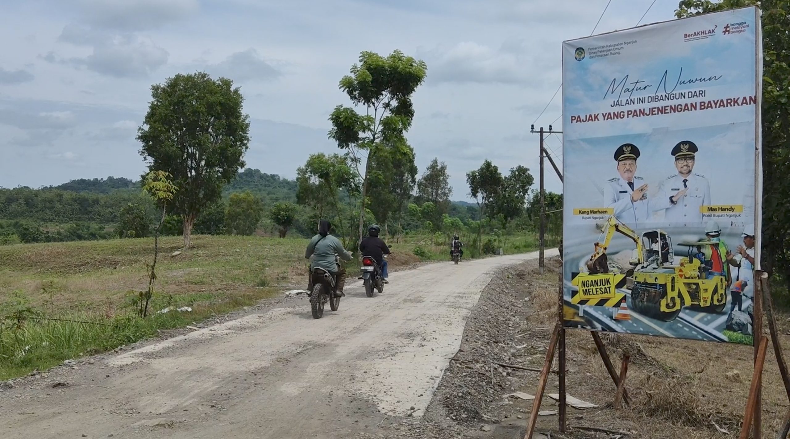 Dulu Rusak Parah dan Sulit Dilalui, Kini Jalan Pinggir–Sendanggogor Lengkong Nganjuk Sudah Mulus