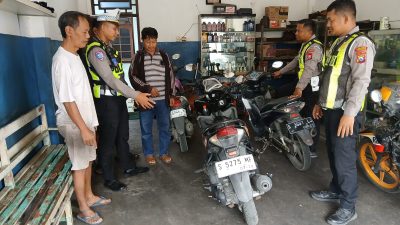 Jelang Malam Tahun Baru, Satlantas Polres Lamongan Ingatkan Bengkel Tak Layani Knalpot Brong