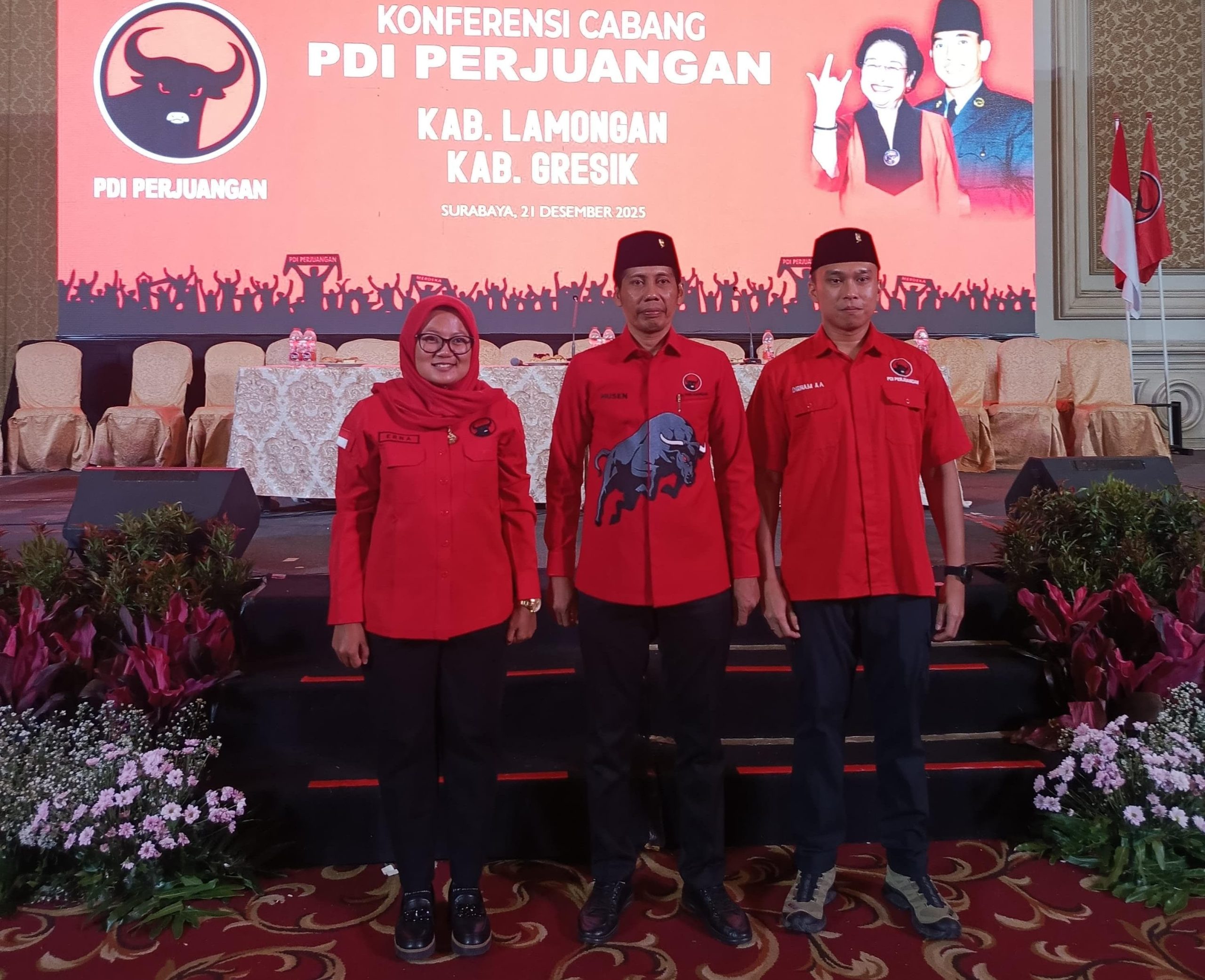 Husen Kembali Pimpin DPC PDI Perjuangan Lamongan Periode 2025–2030, Fokus Perkuat Konsolidasi Desa