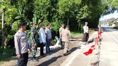 Jalan Sukorame–Slaji Longsor, Polisi Lakukan Pengamanan Lokasi