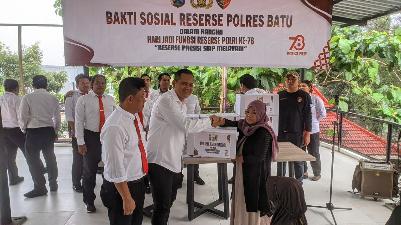 Korps Reserse 78 Tahun, Satreskrim Polres Batu Rayakan dengan Doa dan Aksi Sosial