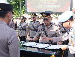 Kapolres Kediri Kota Rotasi Sejumlah Pejabat, AKP Bowo Wicaksono Dipromosikan Jabat Kapolsek Kota