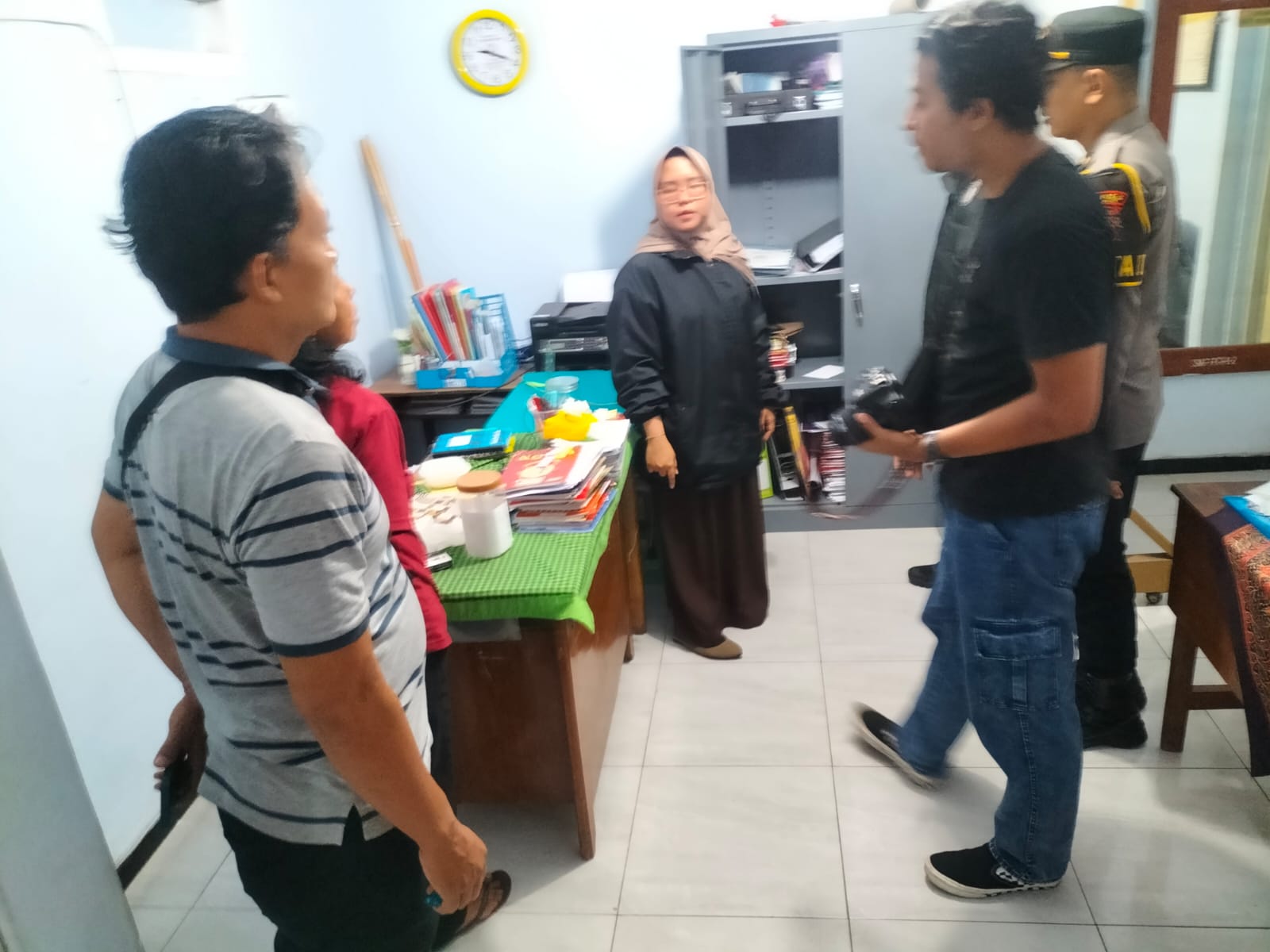 Subuh Dibobol Maling, Kantor SMP PGRI 2 Kediri Kehilangan Laptop dan Uang Tabungan Pelajar