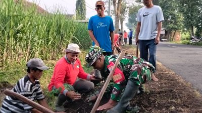 Babinsa dan Poktan Tani Harapan Lakukan Penghijauan di Pagut, Sertu Harianto : Kelestarian Lingkungan Tanggung Jawab Bersama