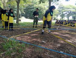 Outbound Bersama Koramil Pesantren, MTs Miftahul Ulum Kediri Bentuk Pelajar Tangguh dan Percaya Diri