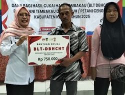 Wabup Kediri Mariya Ulfa Pantau Penyaluran BLT DBHCHT 2025 di Semen, Ribuan Pekerja Tembakau Terima Bantuan