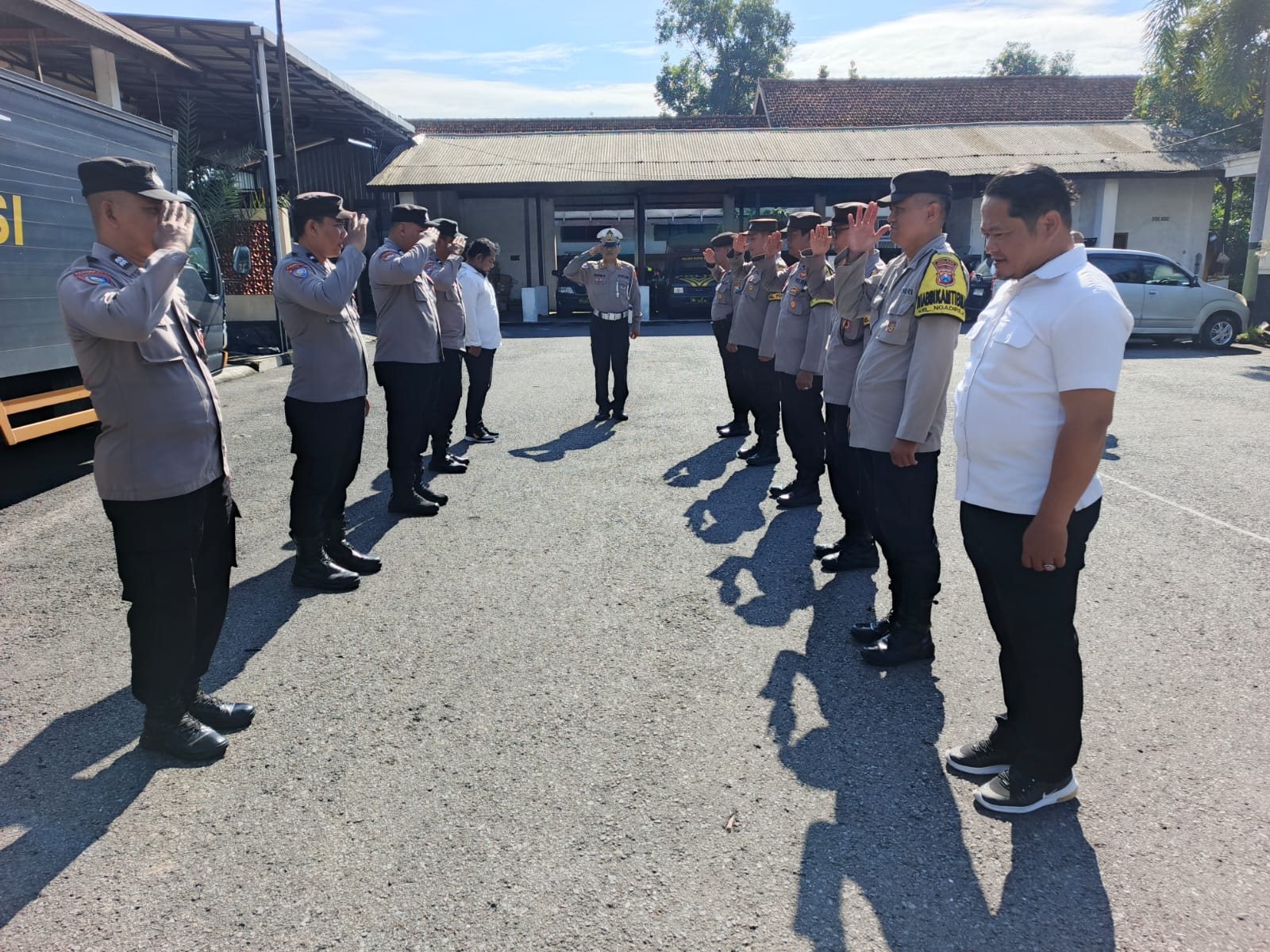 Pengamanan Nataru Jadi Atensi, Polsek Kediri Kota Perketat Pergantian Tugas Jaga