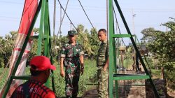 Dandim 0809/Kediri Tinjau Progres Jembatan Gantung Garuda di Kecamatan Kepung