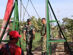 Dandim 0809/Kediri Tinjau Progres Jembatan Gantung Garuda di Kecamatan Kepung