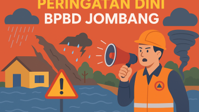 BPBD Jombang Perketat Kesiapsiagaan Menjelang Puncak Musim Hujan 2026