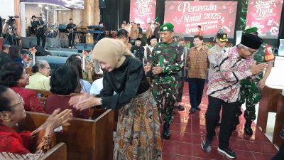 Wali Kota Kediri Tinjau Ibadah Natal, Perkuat Pesan Toleransi dan Kerukunan