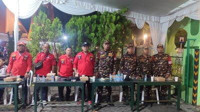 Puluhan Personel Banser Turut Amankan Perayaan Natal di Gereja-Gereja Jombang