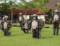 Polres Jombang Matangkan Kesiapan Personel Lewat Latihan Dalmas