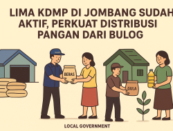 Lima KDMP di Jombang Resmi Beroperasi, Perkuat Rantai Distribusi Pangan Bulog