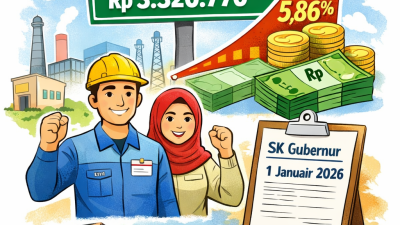 UMK Jombang 2026 Resmi Naik, Besarannya Menjadi Rp 3,32 Juta