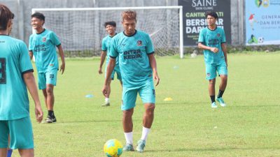 Pemain Inter Kediri Tetap Jaga Kebugaran Menjelang Kick Off Liga 4 Jawa Timur
