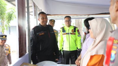 Operasi Lilin Semeru 2025 Dimulai, Kapolres Kediri Tinjau Langsung Kesiapan Pospam dan Posyan
