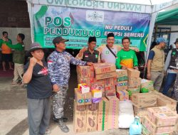 PC LPBI NU Kabupaten Kediri Salurkan Bantuan Logistik untuk Korban Erupsi Gunung Semeru di Lumajang