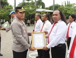 Sebanyak 31 Personel Polres Nganjuk Terima Penghargaan atas Keberhasilan Ungkap Kasus Pembunuhan dan Perampasan Motor