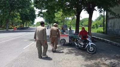 Satpol PP Kabupaten Kediri Gencarkan Patroli SLG, PKL Dilarang Berjualan Pagi dan Siang