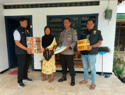 Peringati HUT ke-78 Reskrim, Polsek Kandat Salurkan Bantuan Sembako
