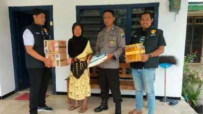 Peringati HUT ke-78 Reskrim, Polsek Kandat Salurkan Bantuan Sembako