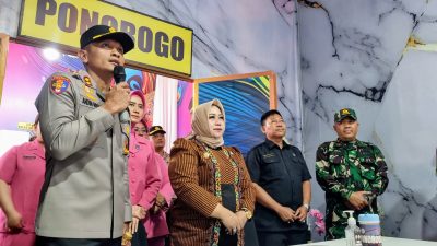 Jelang Puncak Libur Nataru, Plt Bupati dan Kapolres Ponorogo Tinjau Pos Pengamanan