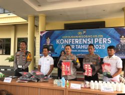 Sepanjang 2025, Polres Nganjuk Bongkar 153 Perkara Narkoba dan Amankan 196 Tersangka
