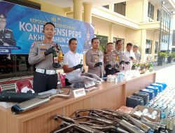 Menjelang Tutup Tahun 2025, Polres Nganjuk Paparkan Ratusan Perkara yang Ditangani
