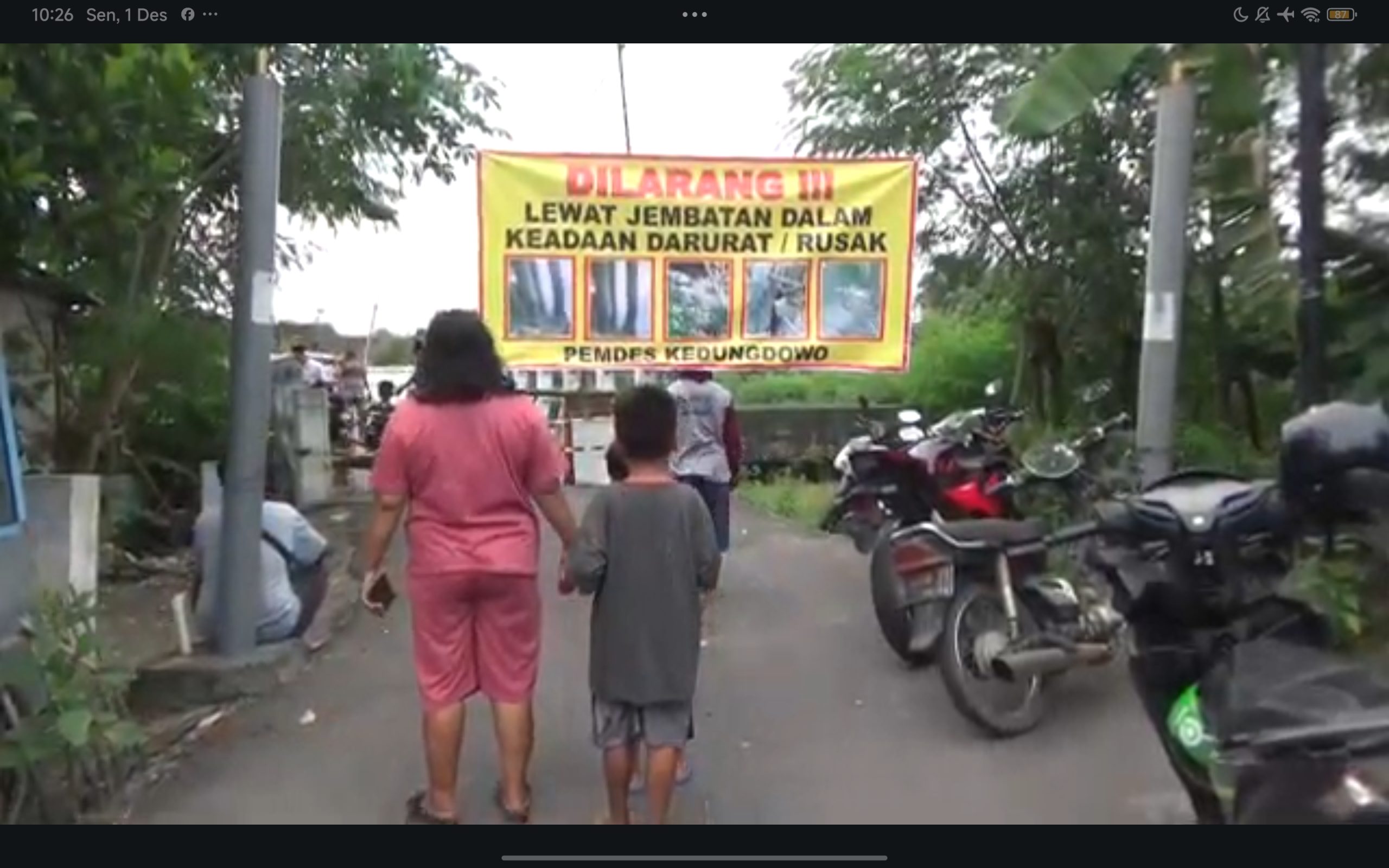 Pasca Jembatan Kedungdowo Ambruk, Warga Diminta Beralih ke Jalur Alternatif