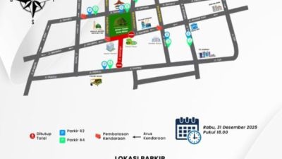 Antisipasi Kerumunan Malam Tahun Baru 2026, Sejumlah Ruas Jalan di Kota Blitar Ditutup