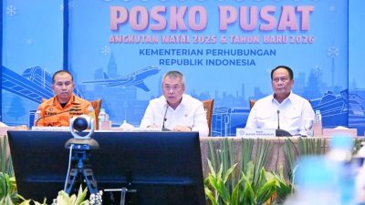 Menhub Resmikan Posko Pusat Angkutan Nataru 2025/2026, Pergerakan Diprediksi Tembus 119,5 Juta Orang