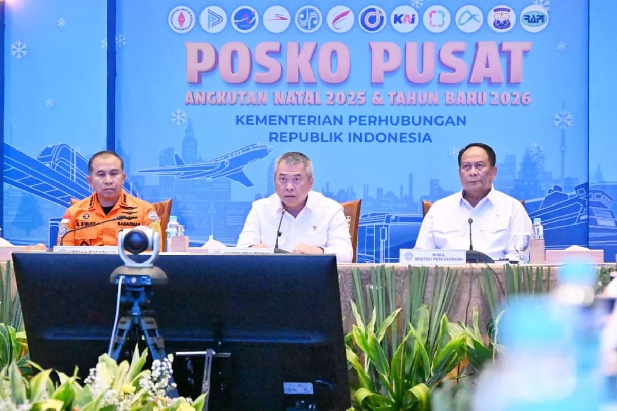 Menhub Resmikan Posko Pusat Angkutan Nataru 2025/2026, Pergerakan Diprediksi Tembus 119,5 Juta Orang