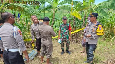 Warga Ngimbang Lamongan Dikejutkan Penemuan Pria Tak Berbusana Meninggal di Parit Hutan