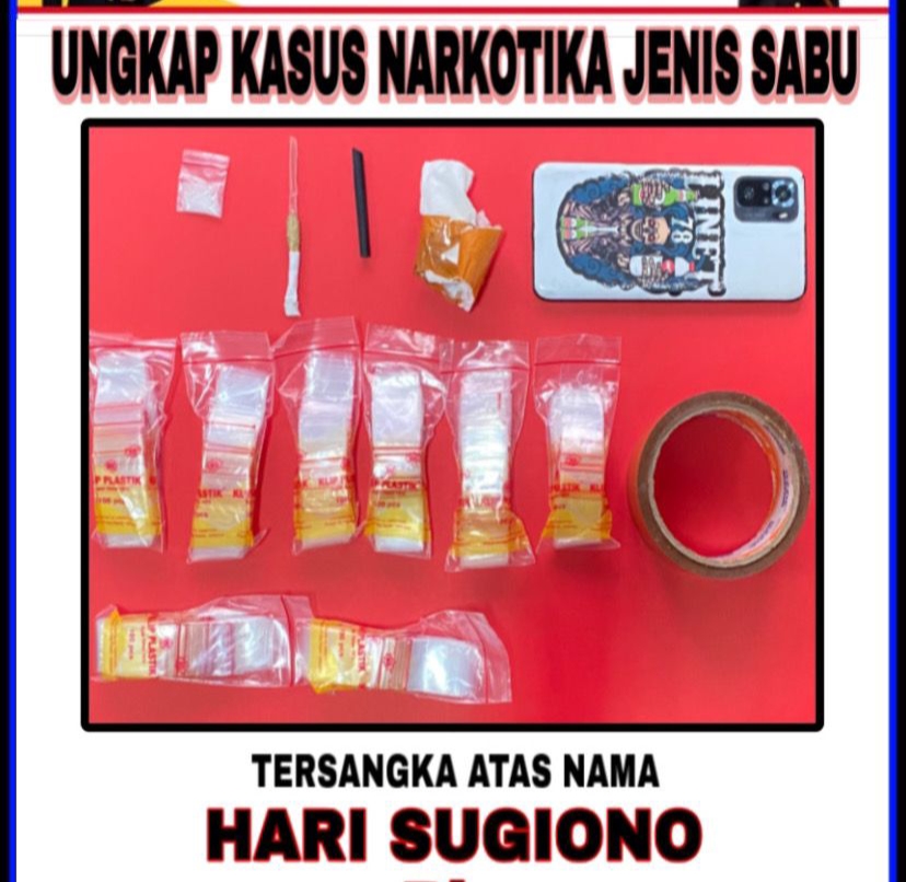 Satresnarkoba Polres Lamongan Tangkap Pengedar Sabu di Mantup, Sita 0,44 Gram Barang Bukti