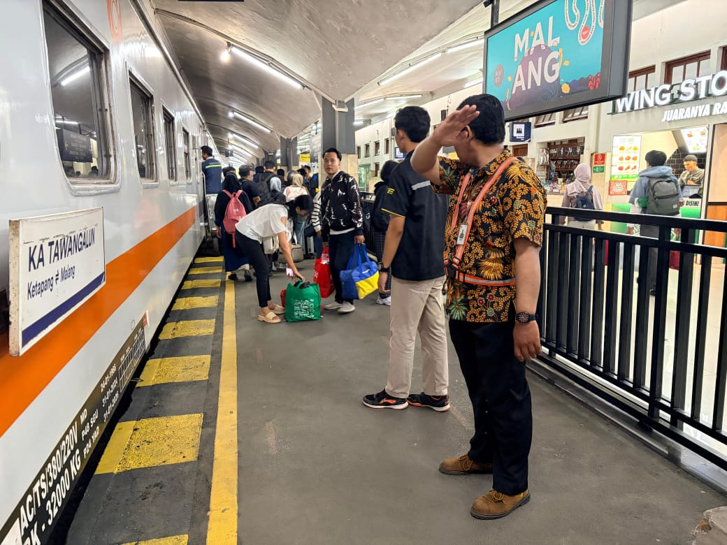 Arus Libur Tahun Baru, Stasiun Malang Layani Lebih dari 6.600 Penumpang