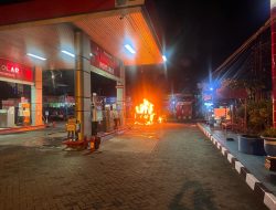 Mobil Terbakar Saat Mengisi BBM di SPBU Kepanjen, Seorang Pengemudi Alami Luka Bakar
