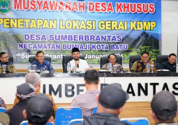 Wakil Wali Kota Batu Apresiasi Musdesus Sumberbrantas Tetapkan Lokasi Gerai KDMP