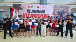 Camp Ksatria Muda Polsek Kediri Kota Borong 10 Medali di Kejuaraan Kick Boxing Bupati Kediri 2025