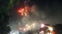 Kembang Api Terangi Langit SLG, Detik-Detik Pergantian Tahun Sambut 2026 di Kediri
